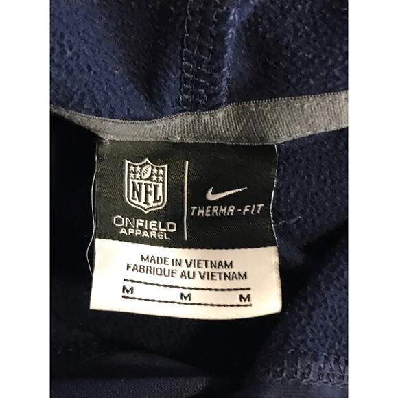 Nike NFL Tennessee Titans Blue Hoodie Pullover Sweatshirt Size M - Picture 8 of 10